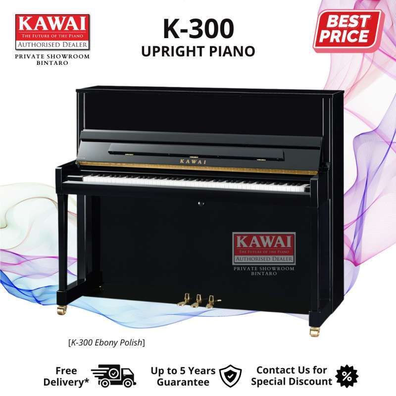 Kawai K300 Upright Piano Authorized Dealer Resmi