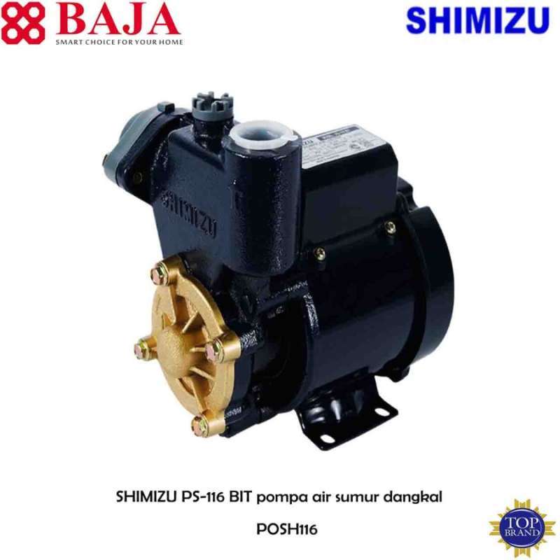 Jual Pompa Air Dangkal Shimizu Ps 116 Bit 125 Watt Manual di Seller