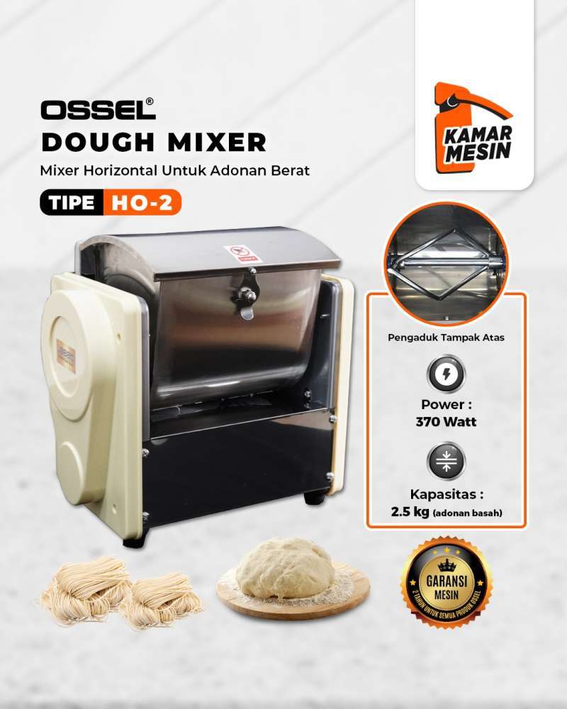 TERMURAH OSSEL Mesin Mixer Adonan Mixer Horizontal Mixer Roti Horizontal  Dough Mixer Mesin Pengaduk Adonan Mie