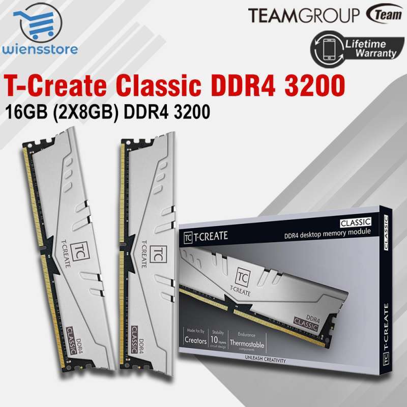 Jual Teamgroup T-create Classic 16gb (2x8gb) Kitt Ddr4 Pc 3200 Mhz