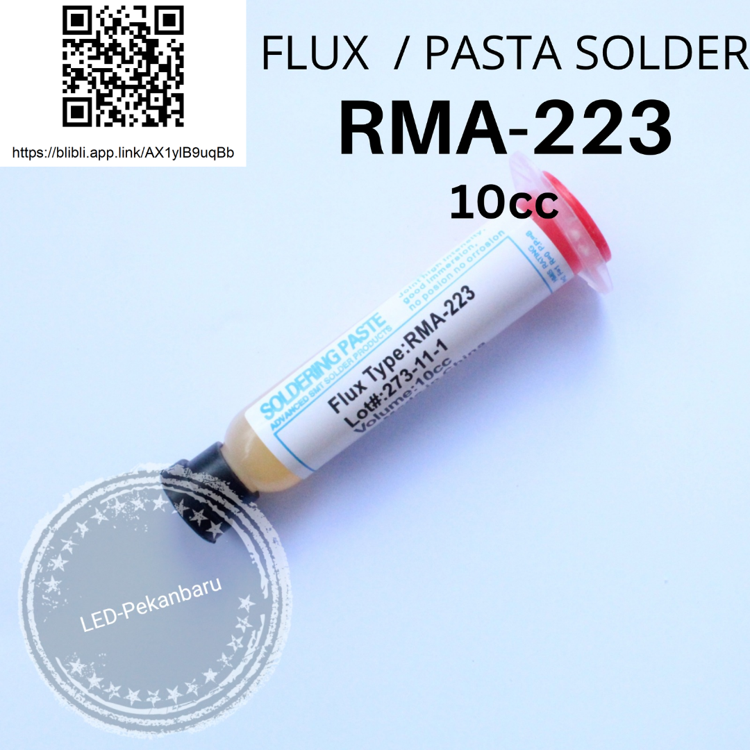 Jual FLUX AMTECH 10CC RMA223 PASTA SOLDER TIMAH SUNTIK di Seller LED