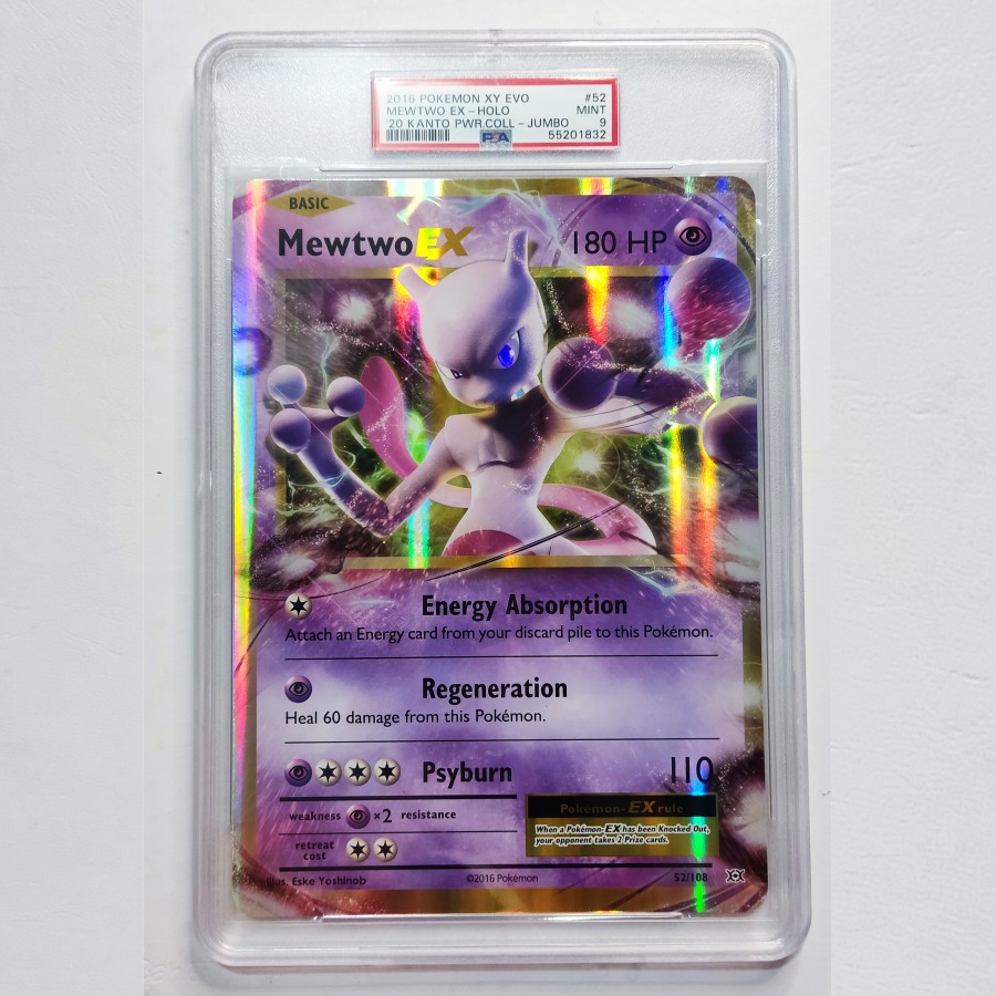 Jual Mewtwo EX Jumbo 52/108 XY: Evolutions PSA 9 - Graded Pokemon Card ...