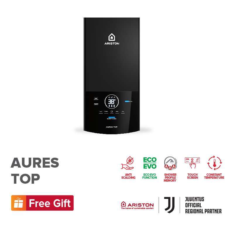 Promo ARISTON Instant Water Heater Aures Top 2400 Watt (Tanpa Tangki