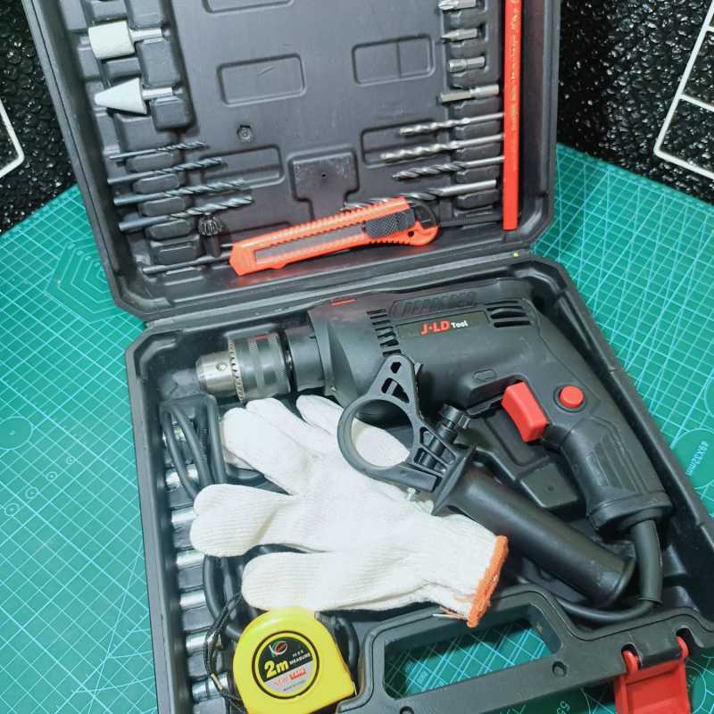 Jual Paket Mesin Bor Listrik / Tangan Jld Electric Drill Tembok 13 Mm