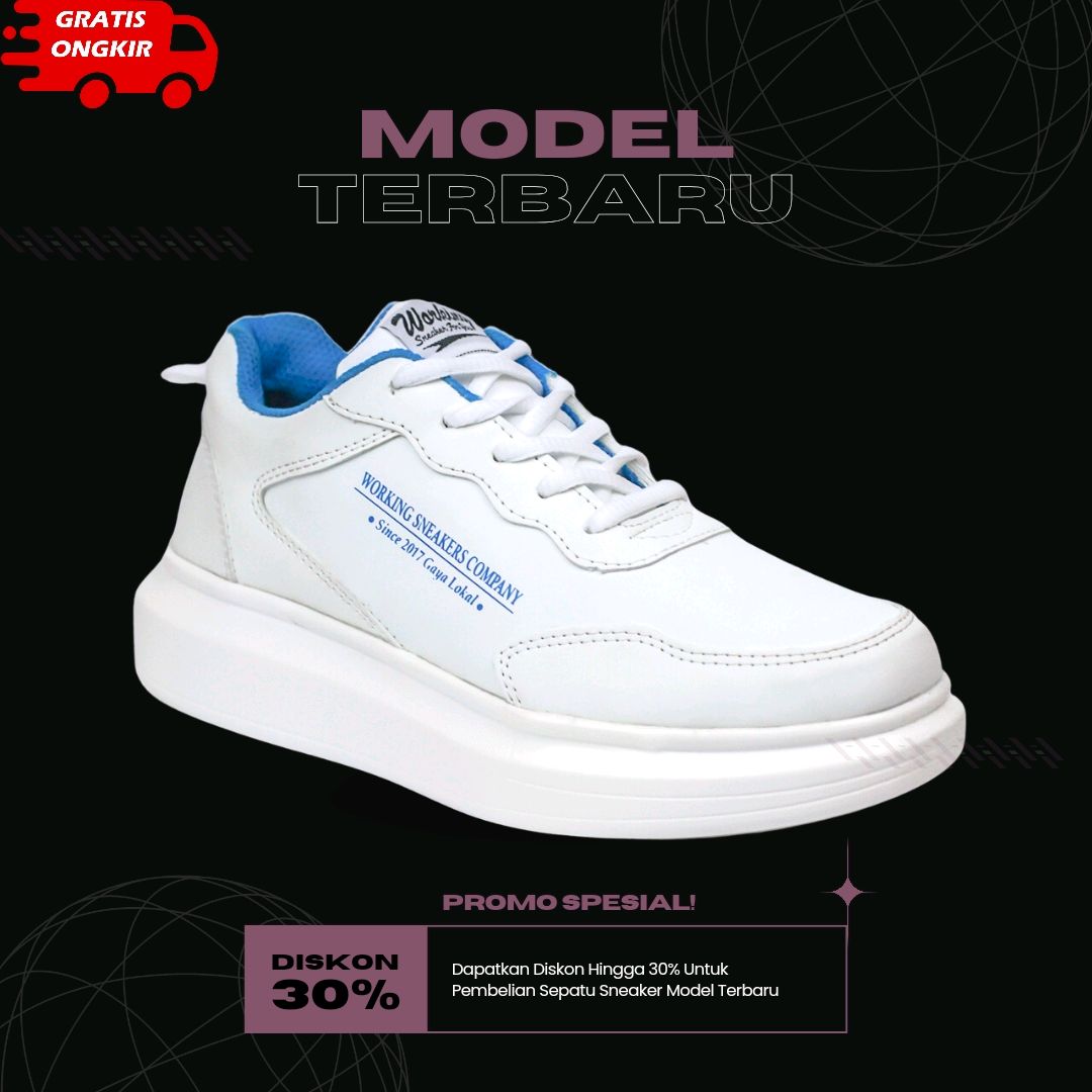 Sneakers putih wanita branded deals