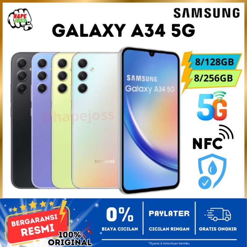 Jual Samsung Galaxy A34 5 G 256 Gb Spesifikasi Original, Murah & Diskon ...