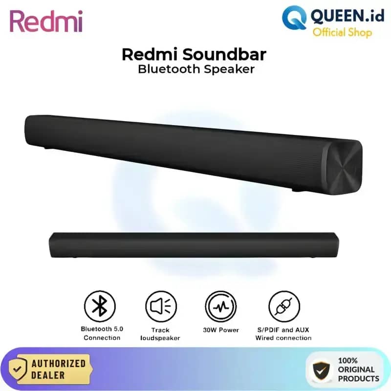 Xiaomi Redmi Soundbar Speaker Bluetooth 5.0 dengan Audio HiFi 30W dan Desain Elegan untuk Ruang Keluarga, Ideal untuk Peningkatan Audio TV Anda