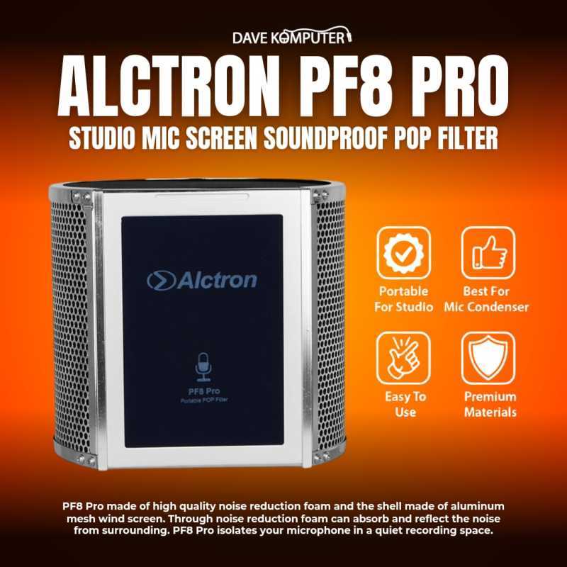Microphone Pop Filter Alctron PF8 - Studio Acoustic Sponge Screen For ...