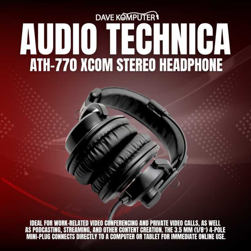 Jual Audio Technica Ath-770xcom Ath-770 Xcom Stereo Headphone Di