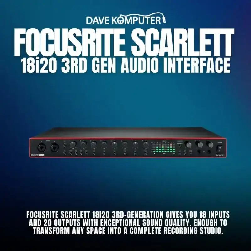Jual Focusrite Scarlett 18i20 3rd Gen Di Seller Dave Komputer