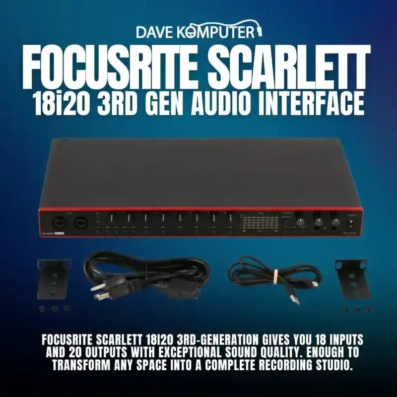 Jual Focusrite Scarlett 18i20 3rd Gen Di Seller Dave Komputer
