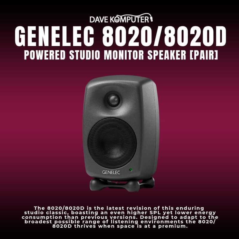 Jual Genelec 8020 8020d Powered Studio Monitor Speaker (pair) Di