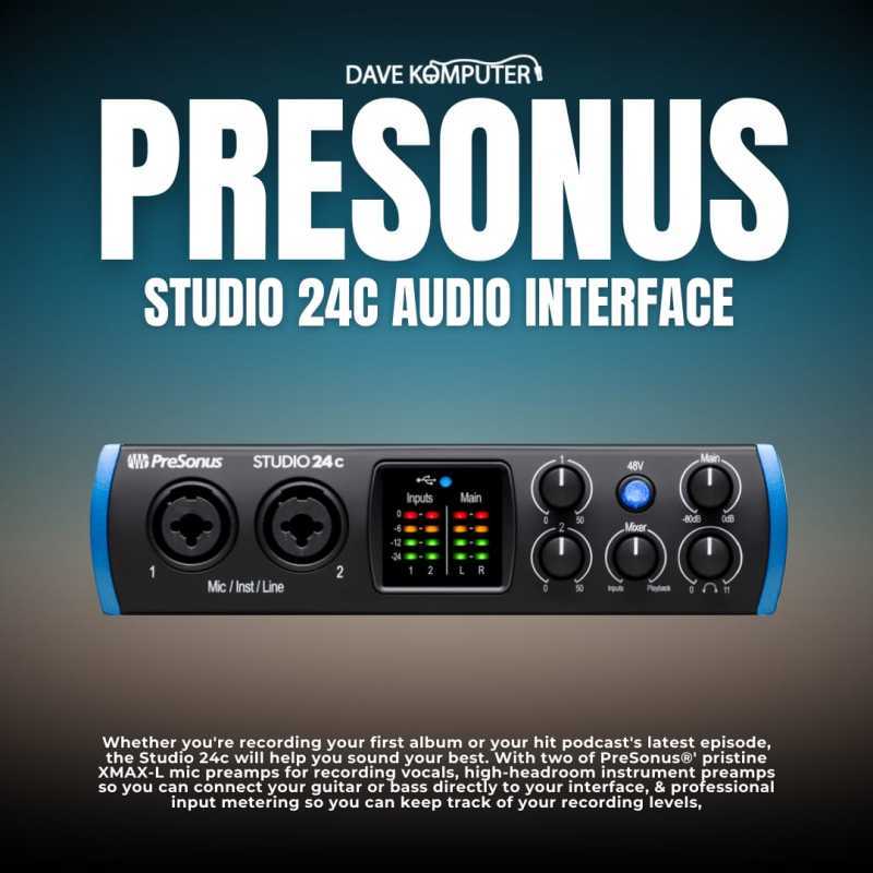 Jual Presonus Studio 24c Audio Interface Di Seller Dave Komputer