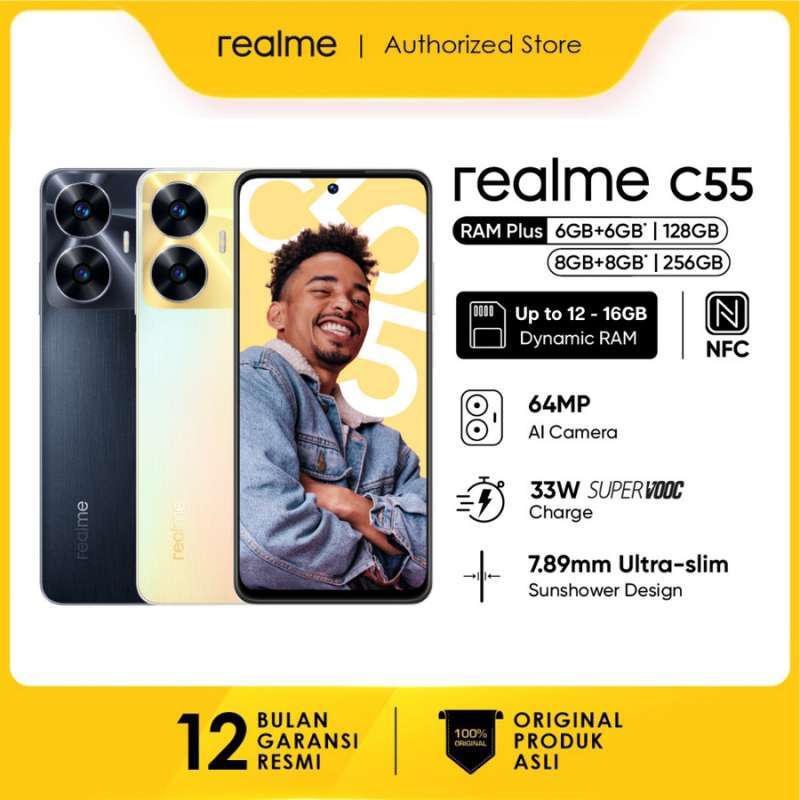 Jual Realme C55 8/256 Gb Ram 8 Rom 256 8gb 256gb Android Di Seller ...