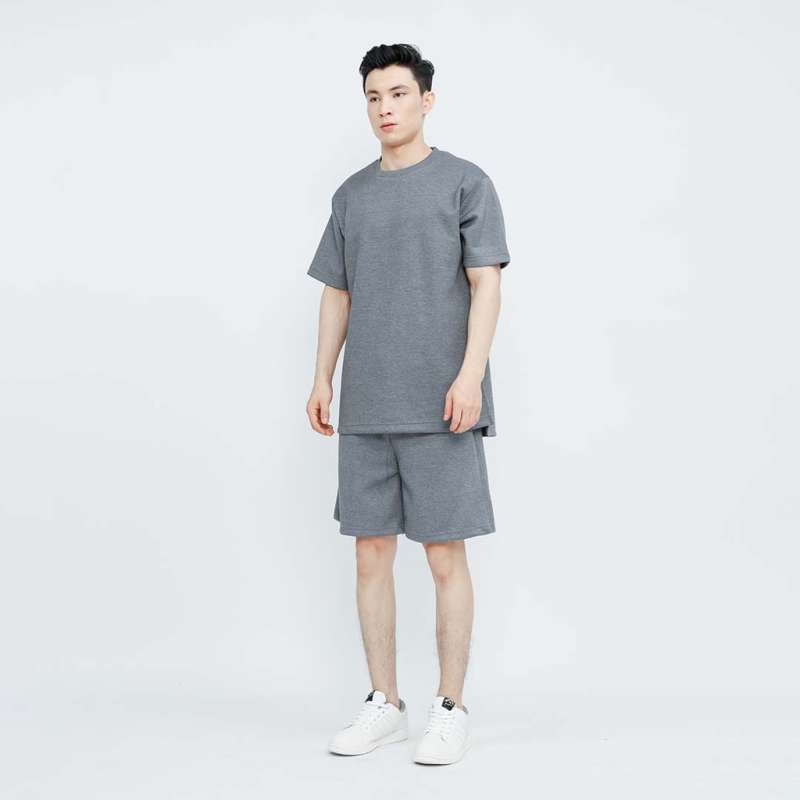 Two tone sweat shorts shop