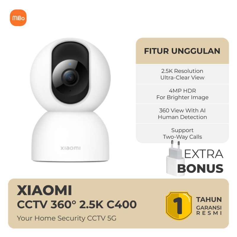Xiaomi Mi 360° Home Security Camera 5G C400 CCTV Garansi Resmi
