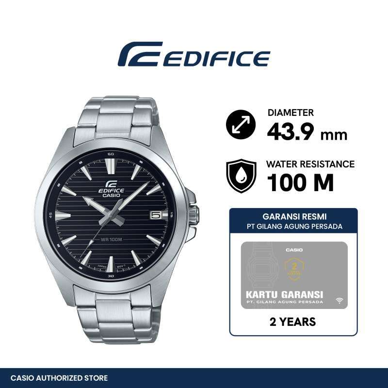 jam tangan pria casio EDIFICE EFV-140D-1AVUDF