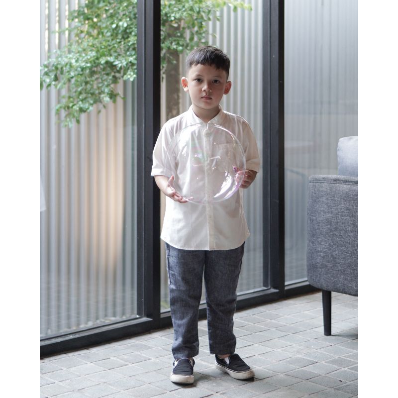 Veylkids Keenan Koko Off White Baju Atasan Anak Laki-laki