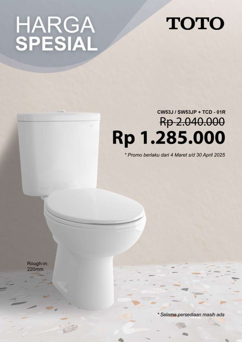 Tcd01r Closet Duduk Toto 🔥 - Harga Terbaru 2026