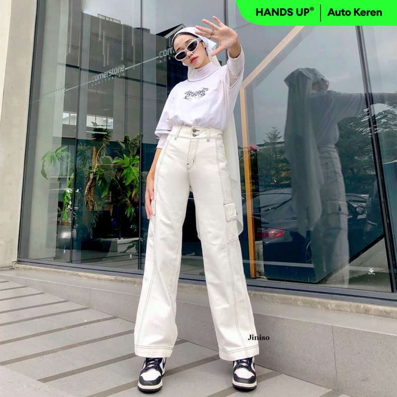 Jiniso Jeans 29 Waist Jual JINISO Highwaist Oversize Baggy Loose