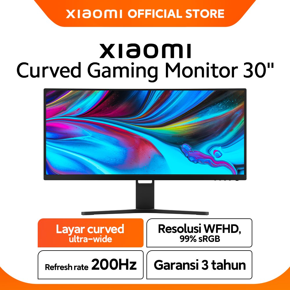 Jual Xiaomi Curved Gaming Monitor 30 [30 Inch Wfhd 2560 X 1080/200 Hz ...
