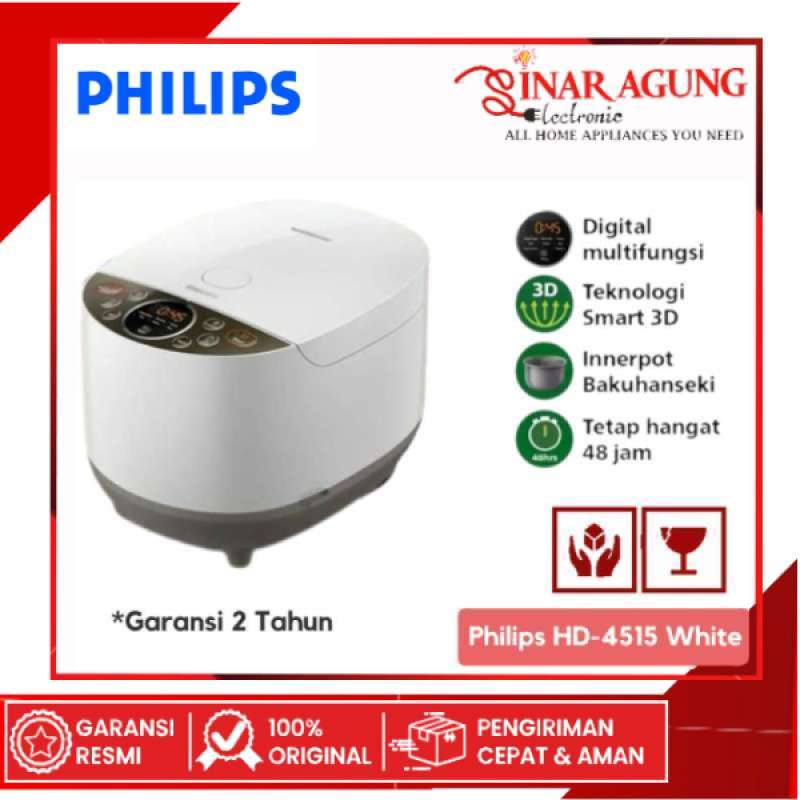 Promo PHILIPS DIGITAL RICE COOKER HD4515 /33 / HD4515 / HD 4515 [ 1,8L