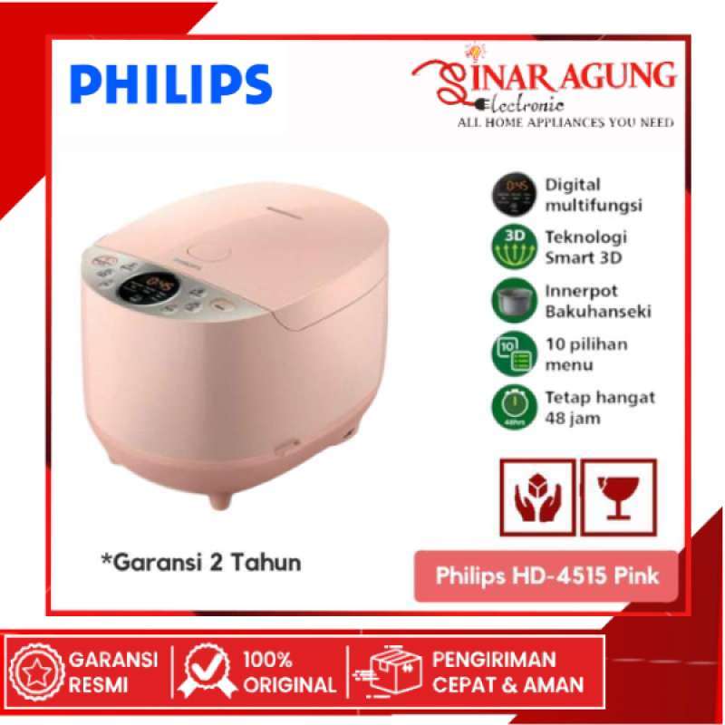 Promo Philips Digital Rice Cooker Hd4515 /90 / Hd4515 / Hd 4515 [ 1,8l