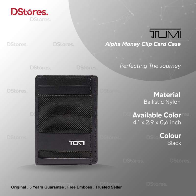 Jual TUMI Alpha Money Clip Card Case Black di Seller Dstores Men