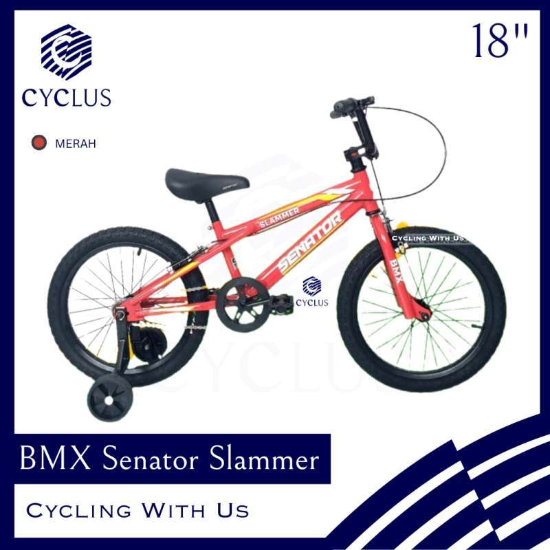 Promo Sepeda Anak Bmx Senator Slammer Slamer 18 Inch Laki Laki