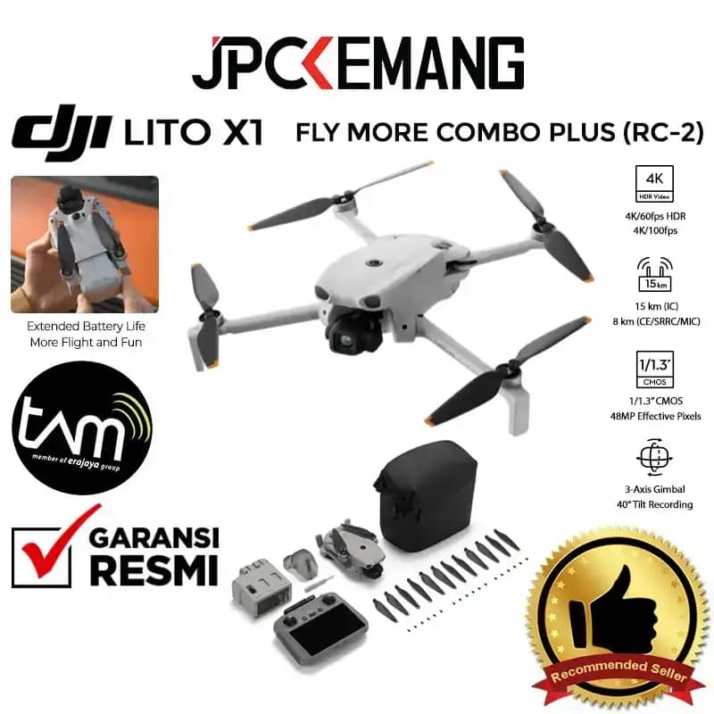 DJI Mini 3 Fly More Combo Plus - Harga Terbaru Mei 2026 | Blibli