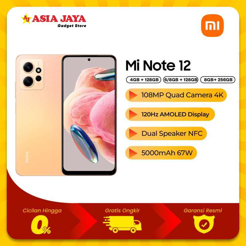 Jual Xiaomi Redmi Note 12 6/128 Gb Garansi Resmi Xiaomi Indonesia Di ...