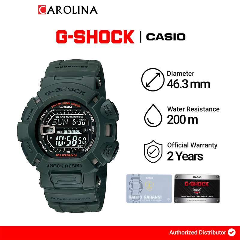 Jual Jam Tangan Pria Casio G shock Mudman G 9000 3v Master Of G land Digital Dial Green Resin Band jakarta Di Seller Carolina Watch Official Store Tanjung Duren Utara 2 Kota Jakarta Barat Blibli