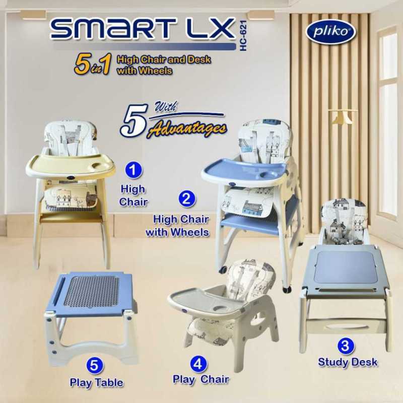High Chair Pliko Smart 505 Pliko HC 620 5in1 High Chair and Desk Smart LX