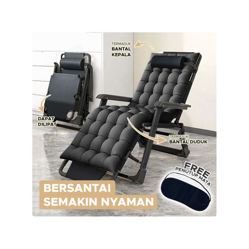 Promo Goto Zila Folding Lazy Chair Kursi Lipat Tidur Santai Malas Portable Diskon 70 Di Seller