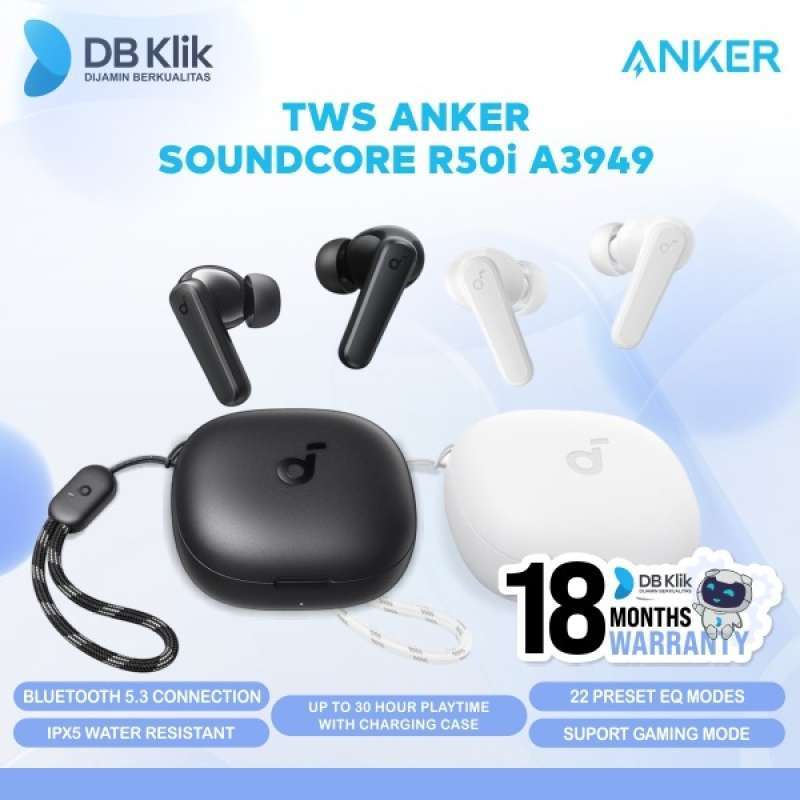 Jual Tws Anker Soundcore R50i A3949 - True Wireless Earbuds Soundcore ...
