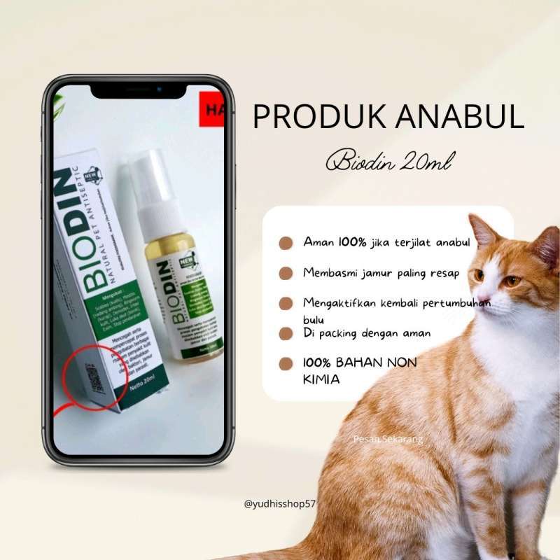 Jual Biodin 100ml Spray Untuk Mengatasi Penyakit Jamur Scabies Pada