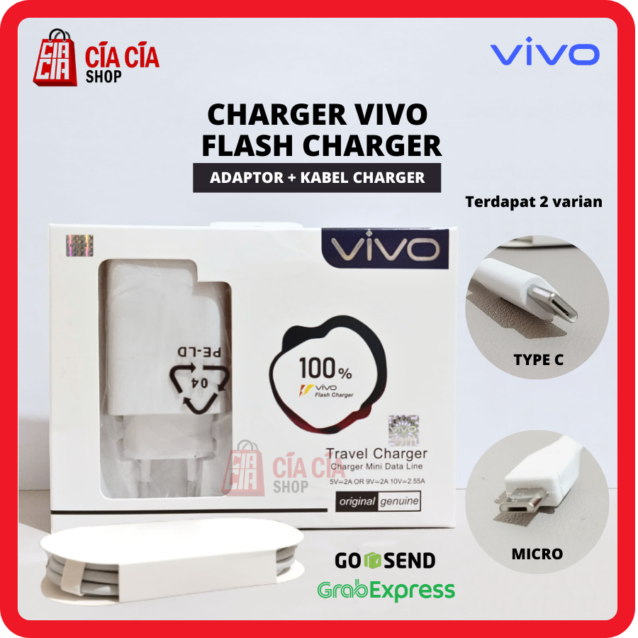 Jual Charger Vivo Type C Usb C Original S1 Pro X27 Pro V19 Pro Casan