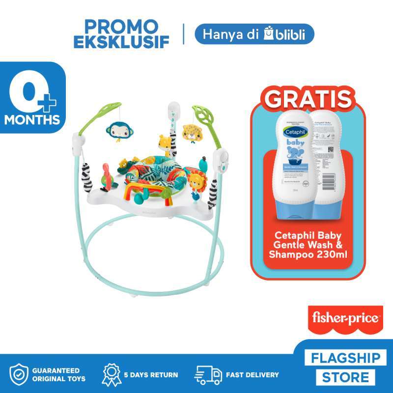 Jual Fisher Price Jumping Jungle Jumperoo Mainan Lompat Bayi di