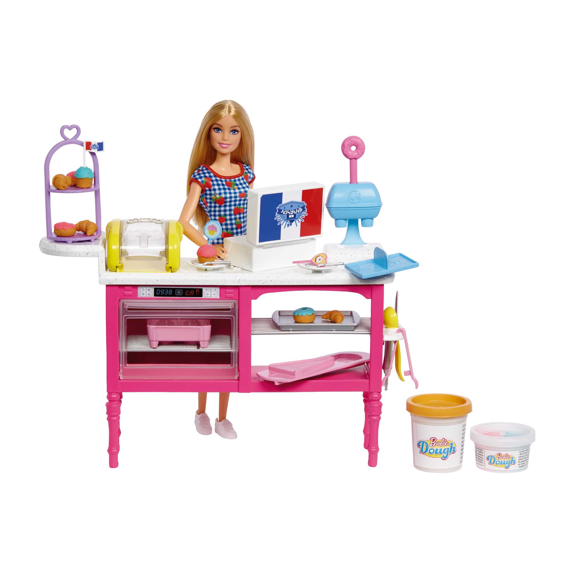 Promo Barbie Doll And Accessories, Malibu Doll And 18 Pastry