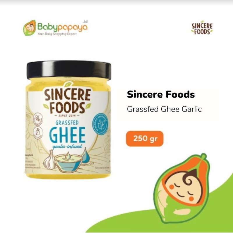 Jual SINCERE FOOD Grassfed Ghee Garlic 250gr di Seller Babypapayaid