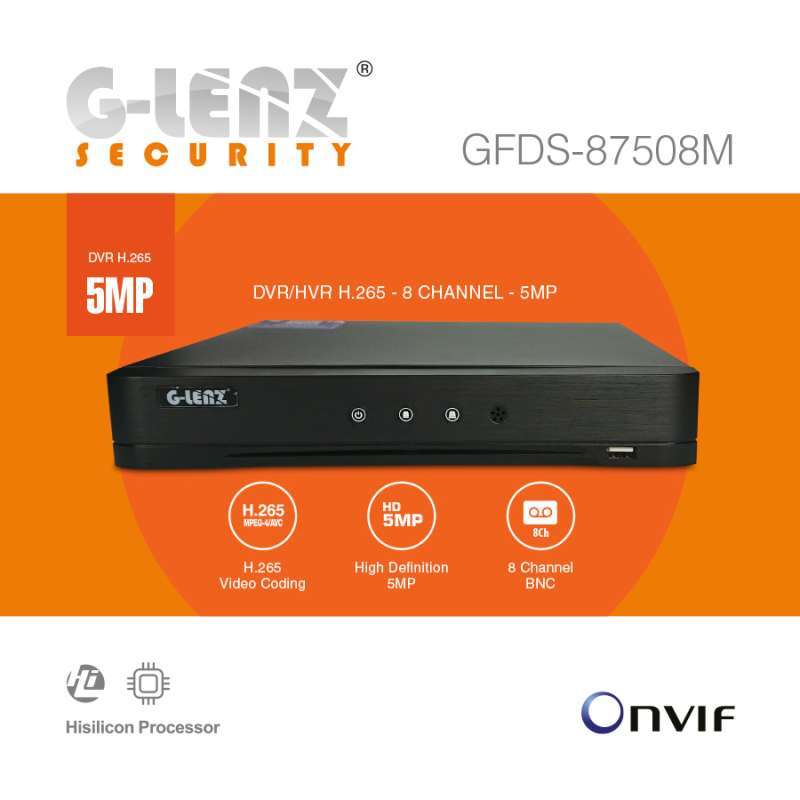 Promo Glenz Security Cctv Dvr 8ch 5mp P6slite (gfds87508m) Diskon 58