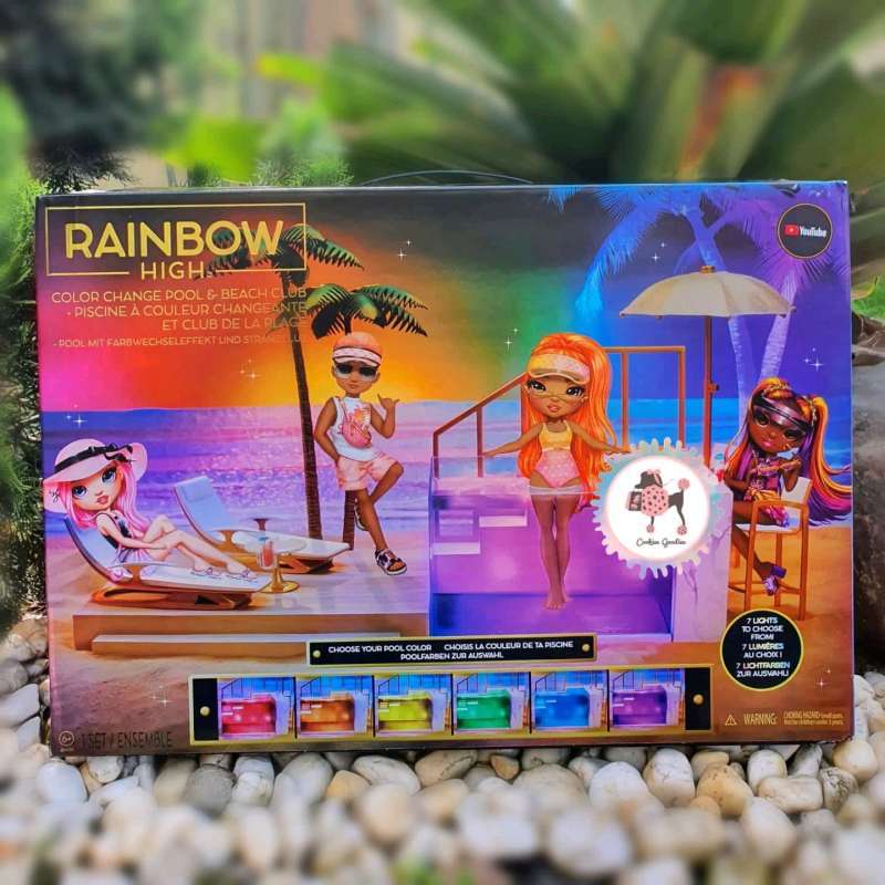 Jual Rainbow High Color Change Pool and Beach Club Playset di Seller