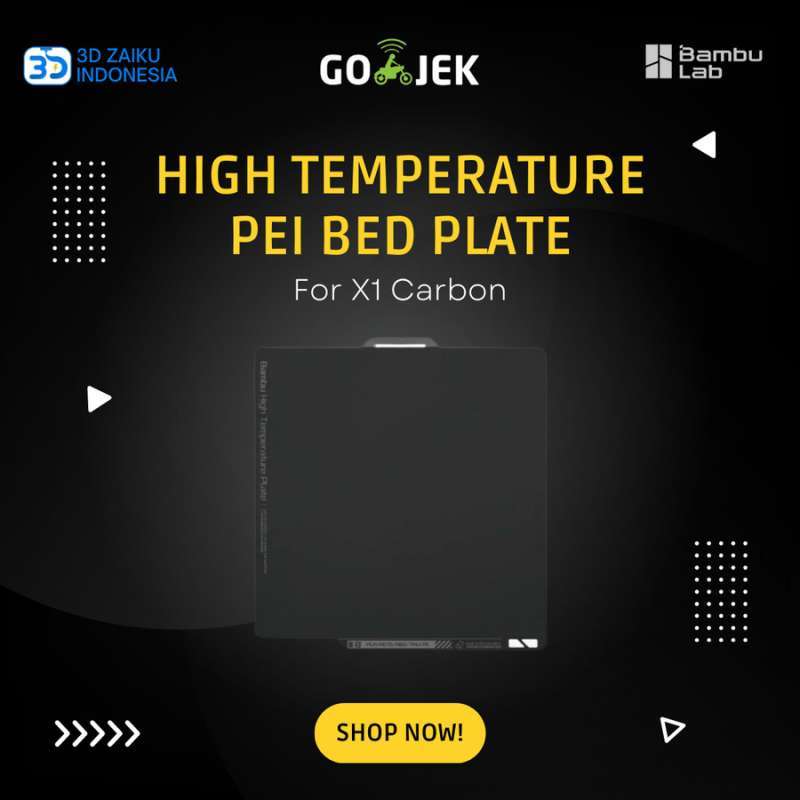 Jual Bambulab X1 Carbon High Temperature Pei Bed Plate Di Seller 3d