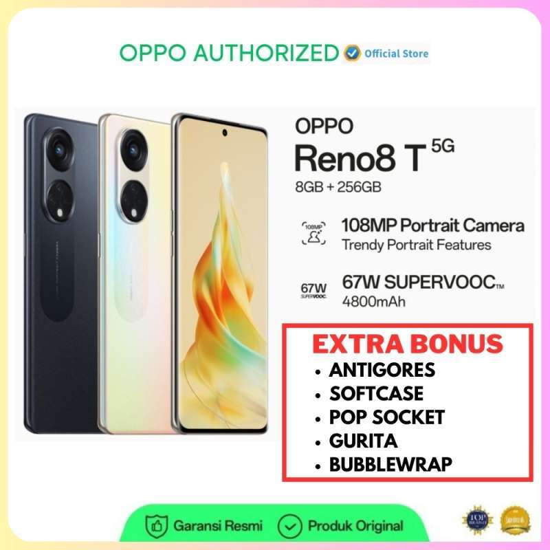 Jual Oppo Reno 8t 5g&4g 8/256gb Smartphone Garansi Resmi Di Seller Oppo ...