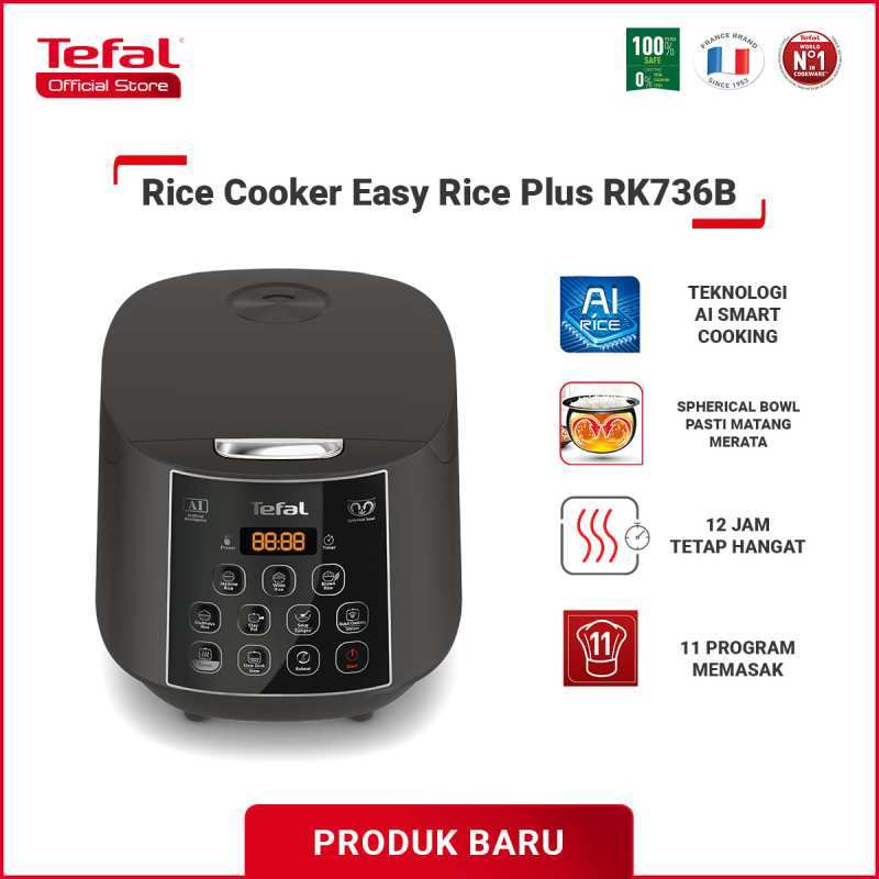 Promo Tefal Rice Cooker Easy Rice Plus RK736B Diskon 46 di Seller