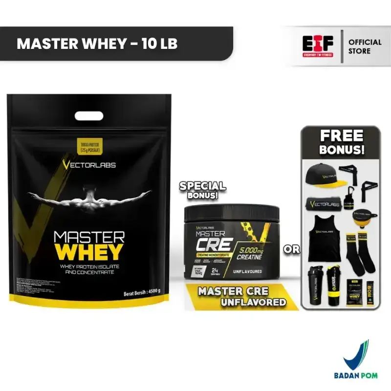Promo Vectorlabs Master Whey 10 Lbs 4500 Gram - Whey Protein ...