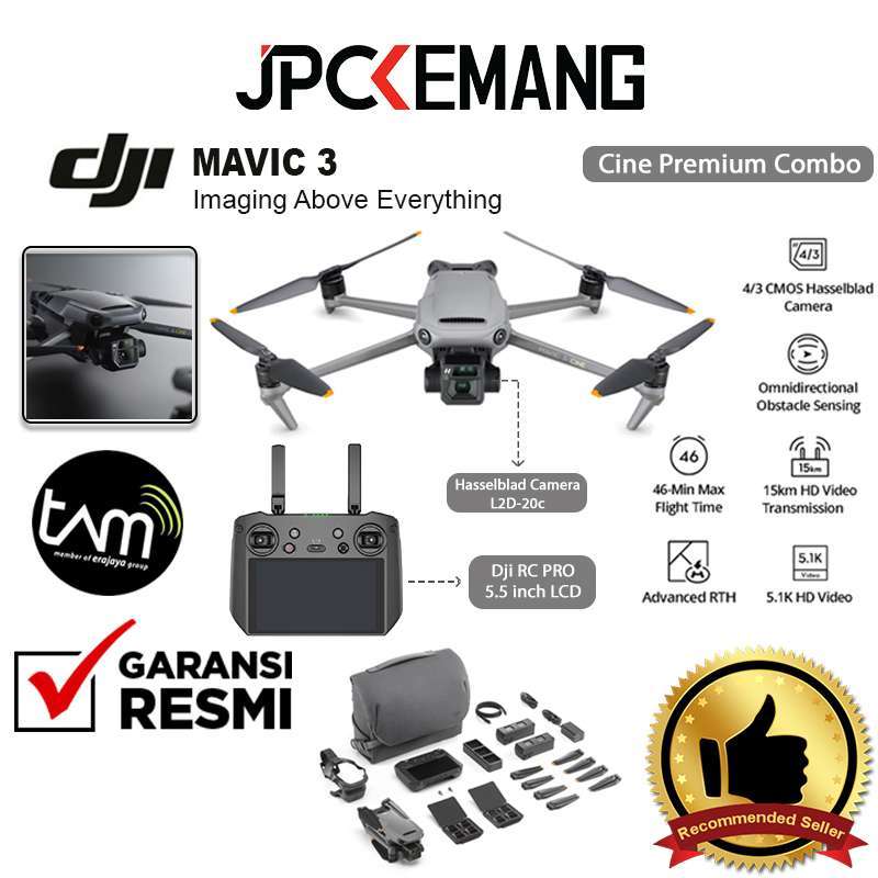 Dji mavic 3 drone quadricottero rc autonomia di 46 minuti trasmissione video max
