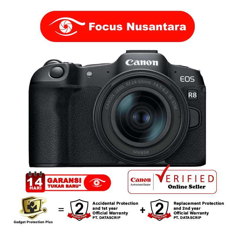 Promo Canon Eos R8 Body Only / Eos R 8 Kit 24-50mm Kamera Mirrorless