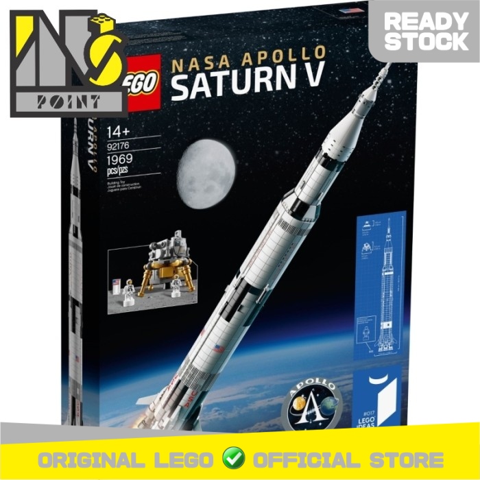 Jual LEGO Ideas 92176 LEGO NASA Apollo Saturn V Space Rockets Brick