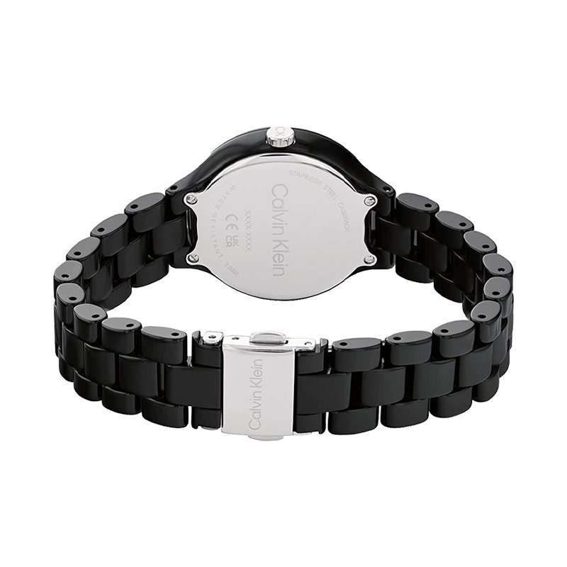 Calvin Klein Women\'s Watch 25200078 Linked Quartz Black Ceramic 32mm Watch Calvin Klein 25200078 Linked Ceramic Women 32mm  main image 3